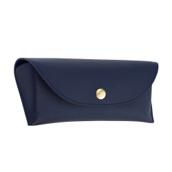 Techsuit Glasses Case (ETI4) PU, 17.3 x 7.0cm Navy Blue