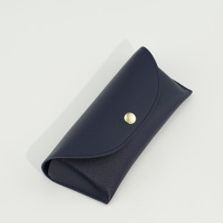 Techsuit Glasses Case (ETI4) PU, 17.3 x 7.0cm Navy Blue