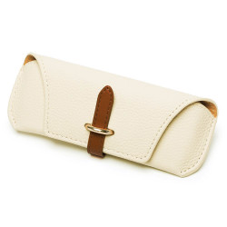 Techsuit Glasses Case (ETL3) PU, 17.8 x 7.3 x 0.5cm Swiss Coffee