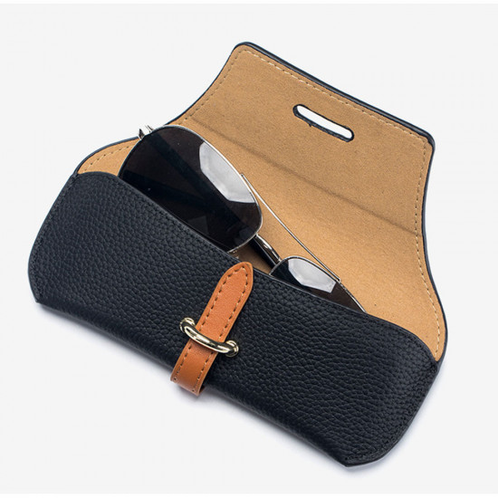 Techsuit Glasses Case (ETL3) PU, 17.8 x 7.3 x 0.5cm Swiss Coffee