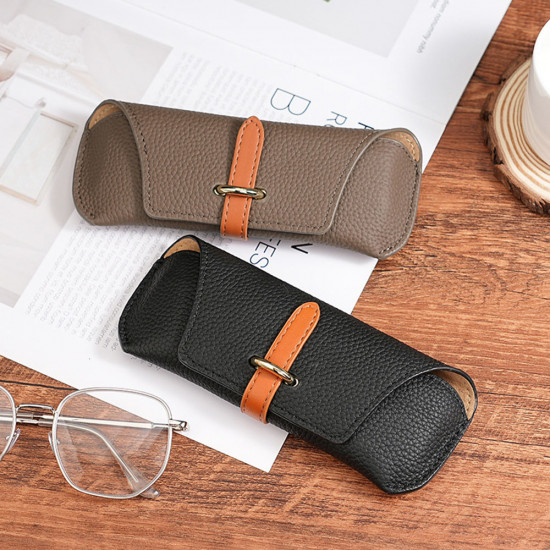 Techsuit Glasses Case (ETL3) PU, 17.8 x 7.3 x 0.5cm Swiss Coffee