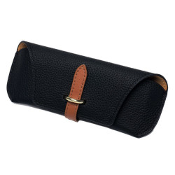 Techsuit Glasses Case (ETL3) PU, 17.8 x 7.3 x 0.5cm Black