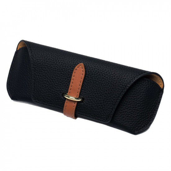 Techsuit Glasses Case (ETL3) PU, 17.8 x 7.3 x 0.5cm Black
