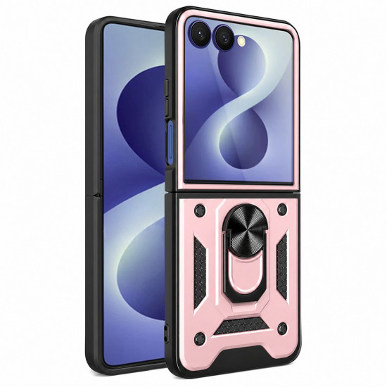 Techsuit CamShield Series Samsung Galaxy Z Flip8 Rose Gold