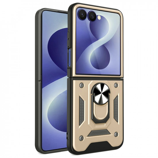 Techsuit CamShield Series Samsung Galaxy Z Flip8 Gold Techsuit CamShield Series Samsung Galaxy Z Flip8 Gold