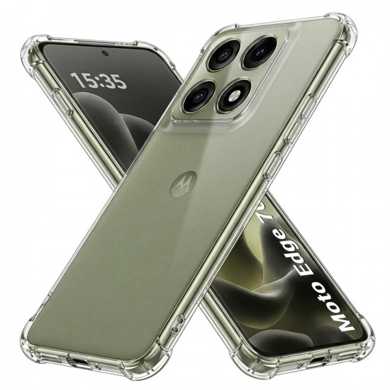Techsuit Shockproof Clear Silicone Motorola Edge 70 Pro Clear Techsuit Shockproof Clear Silicone Motorola Edge 70 Pro Clear
