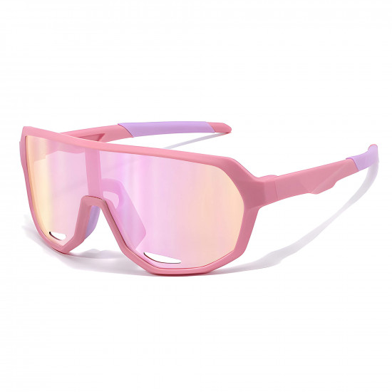 Techsuit Premium Kids Sunglasses (22312) Photochromic, UV Protection, Mirror Lens, TPE Frame, Sport Design Pink/Purple Techsuit Premium Kids Sunglasses (22312) Photochromic, UV Protection, Mirror Lens, TPE Frame, Sport Design Pink/Purple