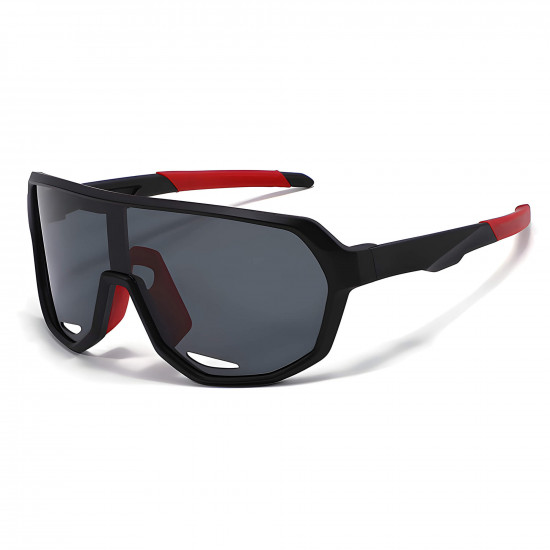 Techsuit Premium Kids Sunglasses (22312) Polarized, UV Protection, TR Frame, Sport Design Black / Red Techsuit Premium Kids Sunglasses (22312) Polarized, UV Protection, TR Frame, Sport Design Black / Red
