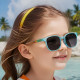 Techsuit Kids Polarized Sunglasses (9694) UV Protection, Brown Lens, TR Frame Beige Multicolor
