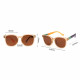 Techsuit Kids Polarized Sunglasses (9694) UV Protection, Brown Lens, TR Frame Beige Multicolor