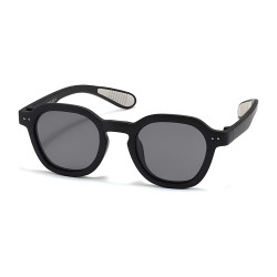 Techsuit Kids Polarized Sunglasses (8447) UV Protection, Grey Lens, TPEE Frame Black