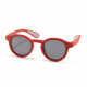 Techsuit Kids Polarized Sunglasses (8443) UV Protection, Gray Lens, TPEE Frame Red
