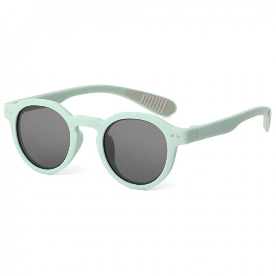 Techsuit Kids Polarized Sunglasses (8443) UV Protection, Gray Lens, TPEE Frame Mint Green