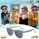 Techsuit Kids Polarized Sunglasses (5218) UV Protection, Gray Lens, TPEE Frame Blue Techsuit Kids Polarized Sunglasses (5218) UV Protection, Gray Lens, TPEE Frame Blue
