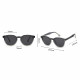 Techsuit Kids Polarized Sunglasses (691) UV Protection, Gray Lens, TR Frame Black