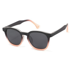 Techsuit Kids Polarized Sunglasses (691) UV Protection, Gray Lens, TR Frame Black Flame