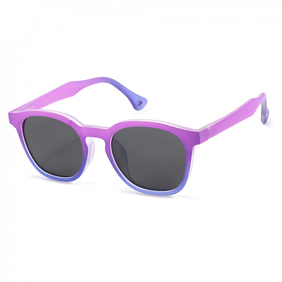Techsuit Kids Polarized Sunglasses (691) UV Protection, Gray Lens, TR Frame Purple / Violet