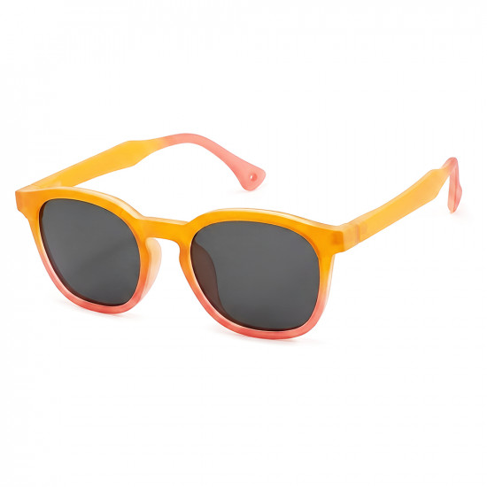 Techsuit Kids Polarized Sunglasses (691) UV Protection, Gray Lens, TR Frame Orange