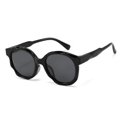 Techsuit Kids Polarized Sunglasses (627) UV Protection, Gray Lens, TR Frame Black
