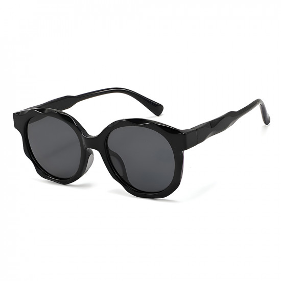 Techsuit Kids Polarized Sunglasses (627) UV Protection, Gray Lens, TR Frame Black