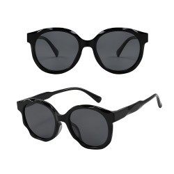 Techsuit Kids Polarized Sunglasses (627) UV Protection, Gray Lens, TR Frame Black