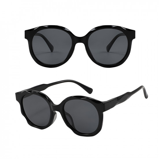 Techsuit Kids Polarized Sunglasses (627) UV Protection, Gray Lens, TR Frame Black