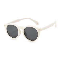 Techsuit Kids Polarized Sunglasses (602) UV Protection, Gray Lens, TPEE Frame Beige