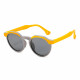 Techsuit Kids Polarized Sunglasses (601) UV Protection, Gray Lens, TPEE Frame Orange / Gray