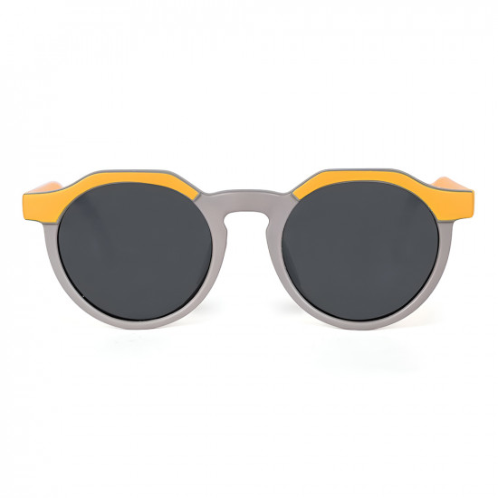 Techsuit Kids Polarized Sunglasses (601) UV Protection, Gray Lens, TPEE Frame Orange / Gray