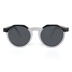 Techsuit Kids Polarized Sunglasses (601) UV Protection, Gray Lens, TPEE Frame Black / Gray