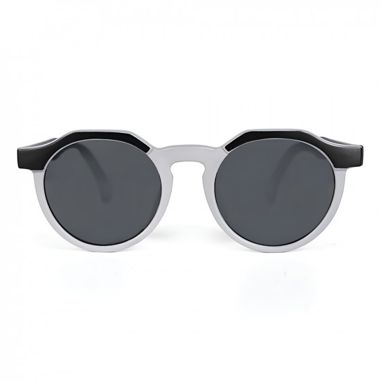 Techsuit Kids Polarized Sunglasses (601) UV Protection, Gray Lens, TPEE Frame Black / Gray