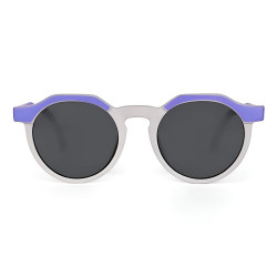 Techsuit Kids Polarized Sunglasses (601) UV Protection, Gray Lens, TPEE Frame Purple / Gray