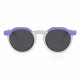 Techsuit Kids Polarized Sunglasses (601) UV Protection, Gray Lens, TPEE Frame Purple / Gray