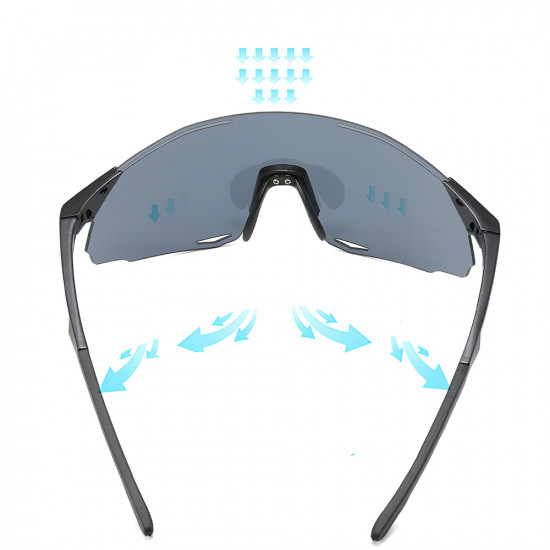 Techsuit Bike Glasses (8853) for Cycling, Sport Outdoor Activities, TR90 Frame, Unisex Black / Gray Techsuit Bike Glasses (8853) for Cycling, Sport Outdoor Activities, TR90 Frame, Unisex Black / Gray
