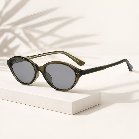 Techsuit Sunglasses (99034) for Women, TR90 Oval Frame, Modern Minimalism, Reinforced Hinge Green Techsuit Sunglasses (99034) for Women, TR90 Oval Frame, Modern Minimalism, Reinforced Hinge Green