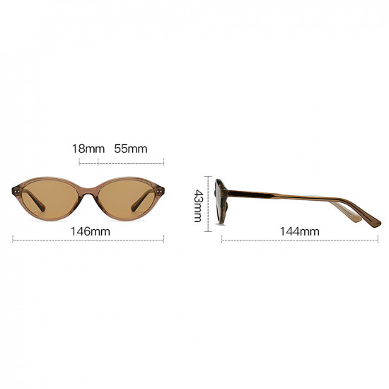 Techsuit Sunglasses (99034) for Women, TR90 Oval Frame, Modern Minimalism, Reinforced Hinge Green Techsuit Sunglasses (99034) for Women, TR90 Oval Frame, Modern Minimalism, Reinforced Hinge Green
