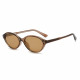 Techsuit Sunglasses (99034) for Women, TR90 Oval Frame, Modern Minimalism, Reinforced Hinge Brown Techsuit Sunglasses (99034) for Women, TR90 Oval Frame, Modern Minimalism, Reinforced Hinge Brown