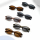 Techsuit Sunglasses (99034) for Women, TR90 Oval Frame, Modern Minimalism, Reinforced Hinge Black Techsuit Sunglasses (99034) for Women, TR90 Oval Frame, Modern Minimalism, Reinforced Hinge Black