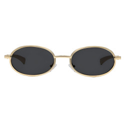 Techsuit Sunglasses (3220) for Women, Fashion, 90s Oval Frame, Adjustable Nose Pads Gold / Black Techsuit Sunglasses (3220) for Women, Fashion, 90s Oval Frame, Adjustable Nose Pads Gold / Black