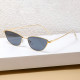 Techsuit Premium Sunglasses (622) for Women, Cat Eye Frame, Minimalist Design Black