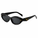 Techsuit Sunglasses (77115) for Women, PC Frame & Lens, Micro Oval, Boho Style Black Techsuit Sunglasses (77115) for Women, PC Frame & Lens, Micro Oval, Boho Style Black