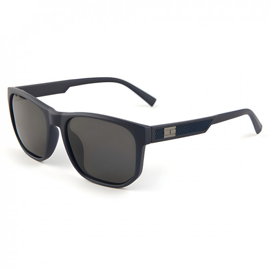 Techsuit Polarized Sunglasses (8502) for Men, UV Protection, TAC Lenses, Wayfarer, Ergonomic Design Matte Blue / Gray