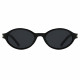Techsuit Sunglasses (3952) for Women, PC Oval Frame, Retro Modern Aesthetic Print / Blue