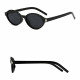 Techsuit Sunglasses (3952) for Women, PC Oval Frame, Retro Modern Aesthetic Black