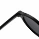Techsuit Sunglasses (3952) for Women, PC Oval Frame, Retro Modern Aesthetic Black
