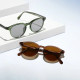 Techsuit Sunglasses (99046) Unisex, Lightweight TR90 Frame, Round Design, One piece Nose Pad Green Techsuit Sunglasses (99046) Unisex, Lightweight TR90 Frame, Round Design, One piece Nose Pad Green