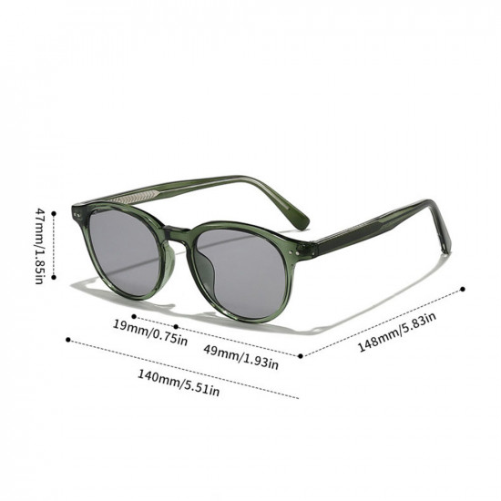 Techsuit Sunglasses (99046) Unisex, Lightweight TR90 Frame, Round Design, One piece Nose Pad Green Techsuit Sunglasses (99046) Unisex, Lightweight TR90 Frame, Round Design, One piece Nose Pad Green