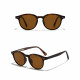 Techsuit Sunglasses (99046) Unisex, Lightweight TR90 Frame, Round Design, One piece Nose Pad Brown Print Techsuit Sunglasses (99046) Unisex, Lightweight TR90 Frame, Round Design, One piece Nose Pad Brown Print