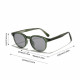 Techsuit Sunglasses (99046) Unisex, Lightweight TR90 Frame, Round Design, One piece Nose Pad Brown Print Techsuit Sunglasses (99046) Unisex, Lightweight TR90 Frame, Round Design, One piece Nose Pad Brown Print