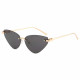 Techsuit Premium Sunglasses (S099) for Women, Cat Eye, Rimless, Fashion forward, Comfortable Fit Gold / Black Techsuit Premium Sunglasses (S099) for Women, Cat Eye, Rimless, Fashion forward, Comfortable Fit Gold / Black